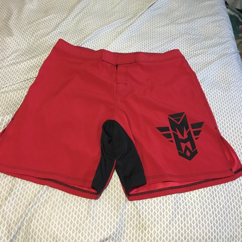 MMA Most Hated Gear red shorts